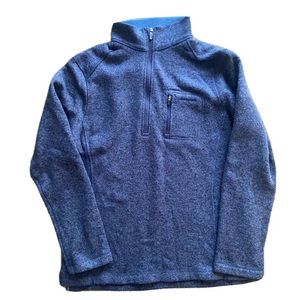 Woolrich quarter zip mens pullover size L